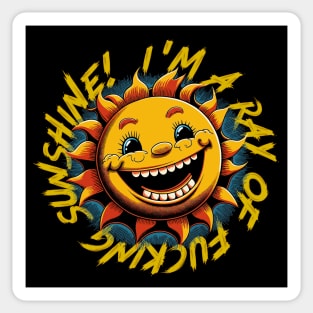 I'm A Ray Of Fucking Sunshine Sticker